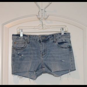 denim shorts